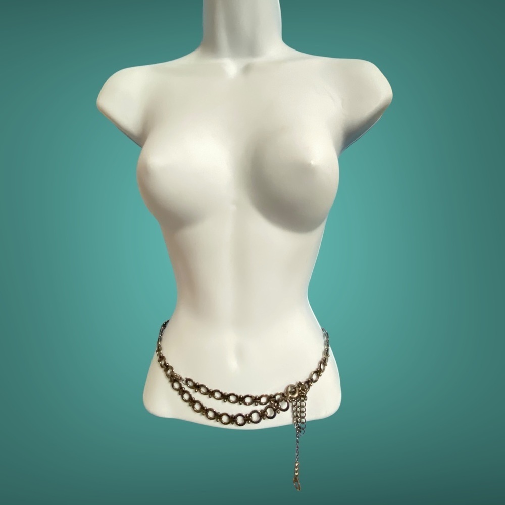 Gunmetal Circle Links Belt